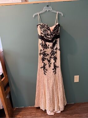 Elegant Black Lace Appliqué Pink Prom Dress with Satin Waist